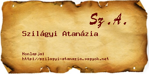 Szilágyi Atanázia névjegykártya